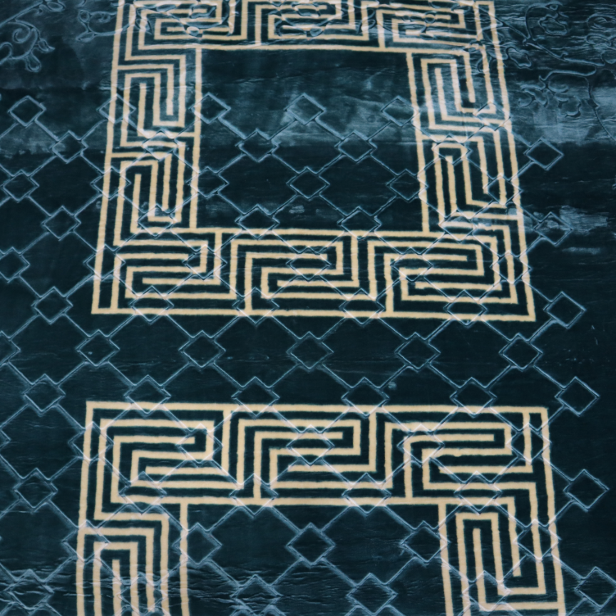 Moonlight Cloudy Bed Blanket - Teal