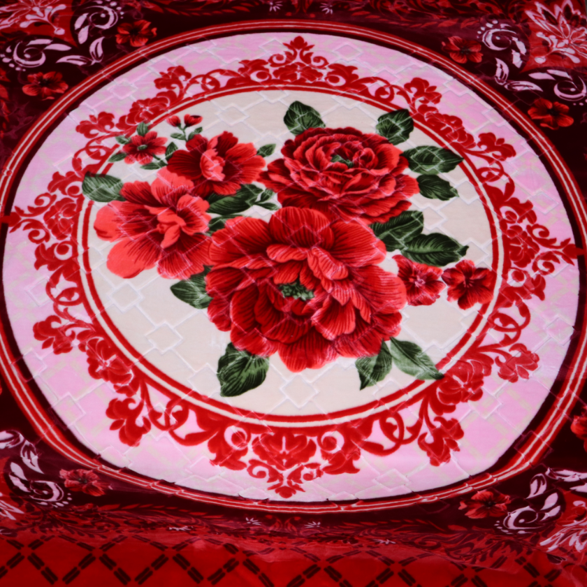 Moonlight Cloudy Bed Blanket - Rosy Velvet