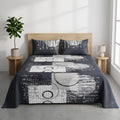 Basalt 100% Cotton Printed Bedsheet (Double Bed) | Alba Collection