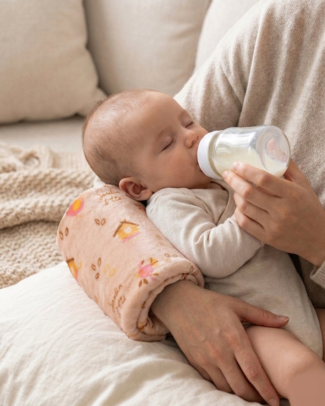Baby Feeding Pillow-Peach
