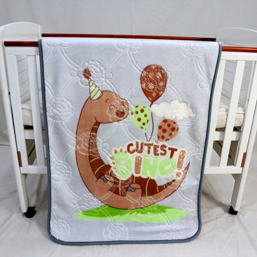 Tiny Tots Cot Baby Blanket- Ash Gray
