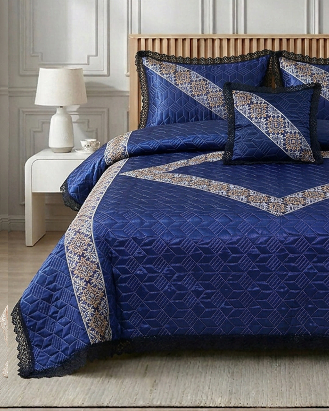 Opal 4 Piece Silk Bed Set-Falak
