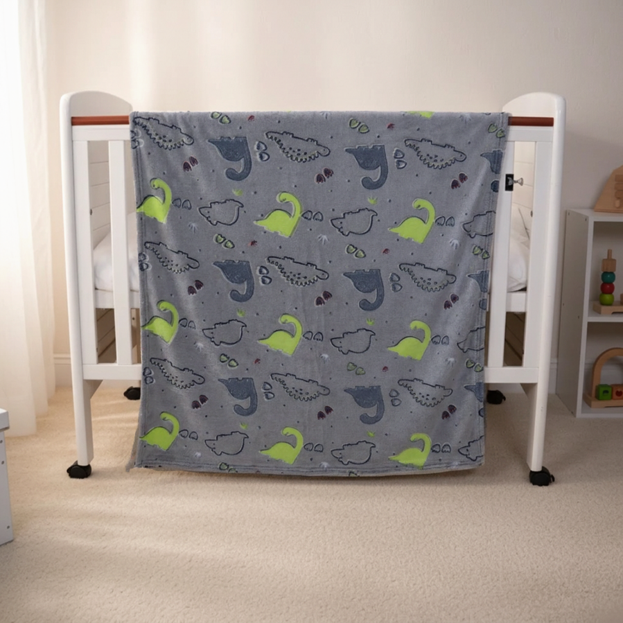 Lumina Glow In The Dark AC Blanket-Dino Hug