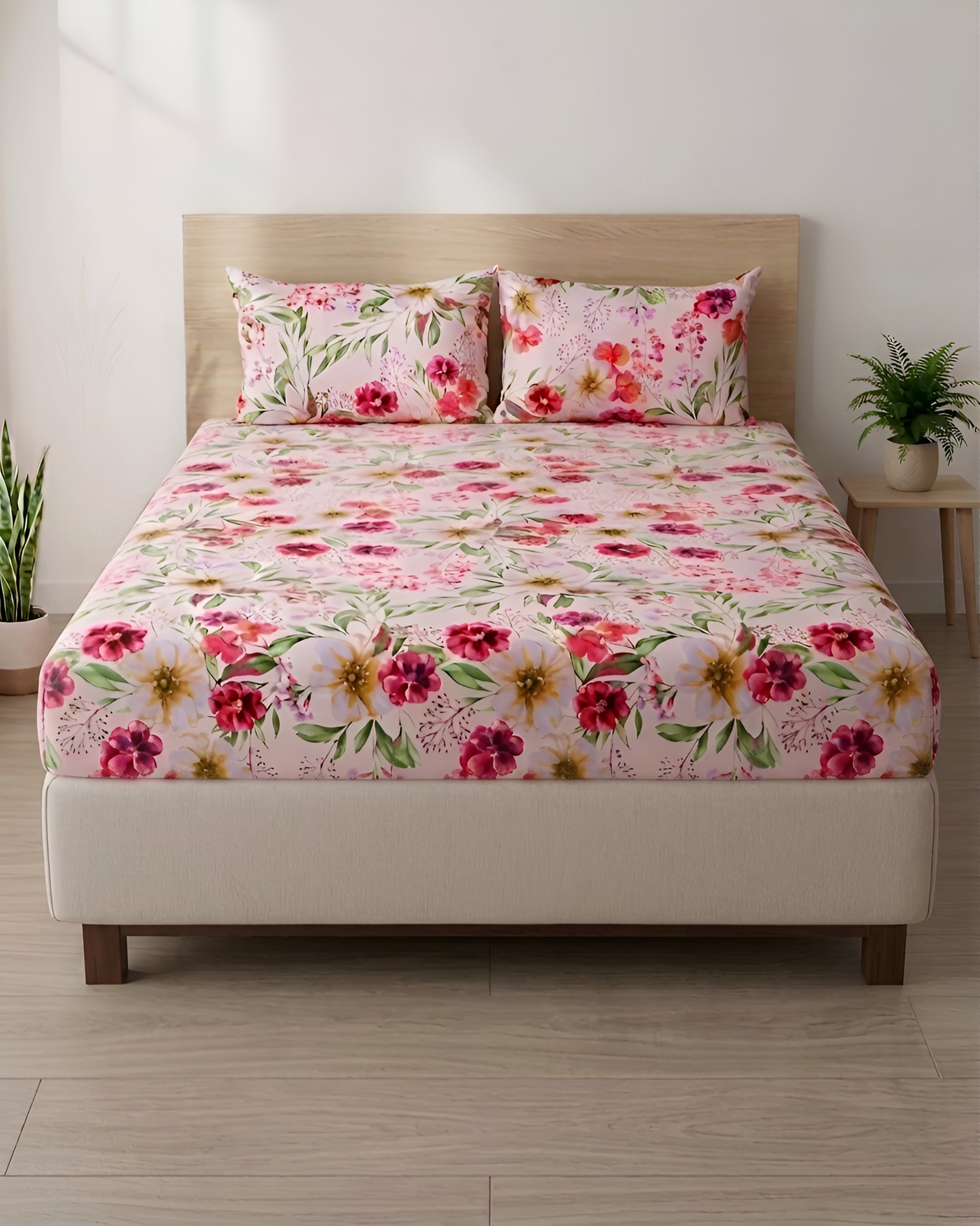 Fantasy Fitted Bed Sheet- Floral