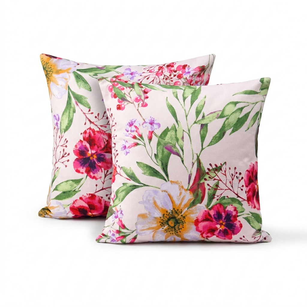 Printed Filled Cushions-floral