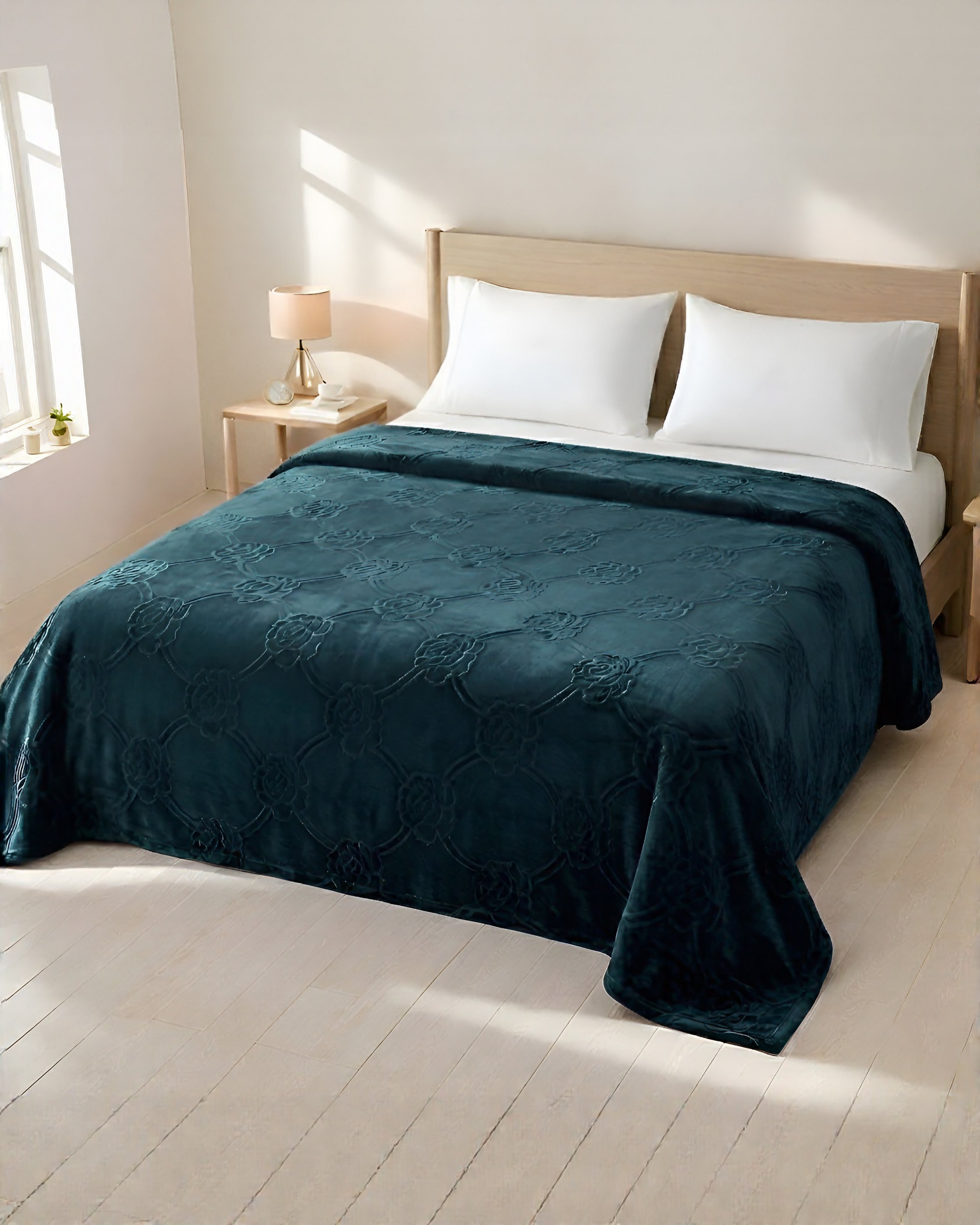 Mansion AC Flannel Blanket - Green
