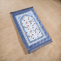 Kiswah Printed Prayer Mat-Smoke Gray