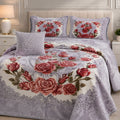 Arzoo Cloudy Bridal Bed Set 7 Pcs - Slate