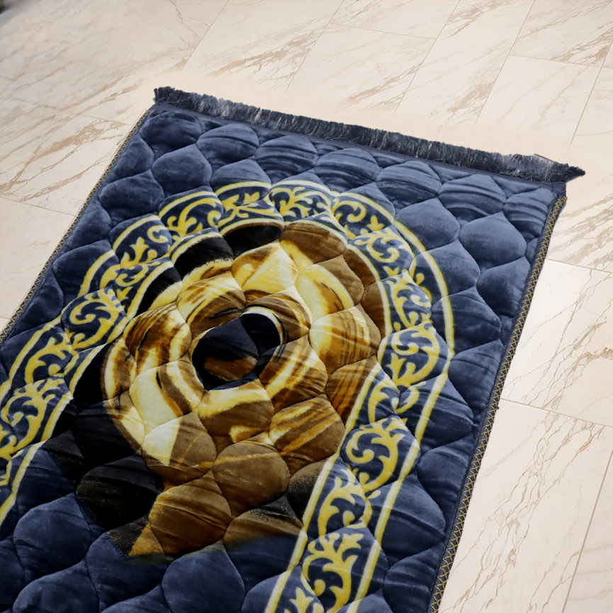 Kiswah Printed Prayer Mat-Cool Gray