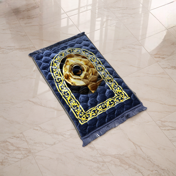 Kiswah Printed Prayer Mat-Cool Gray