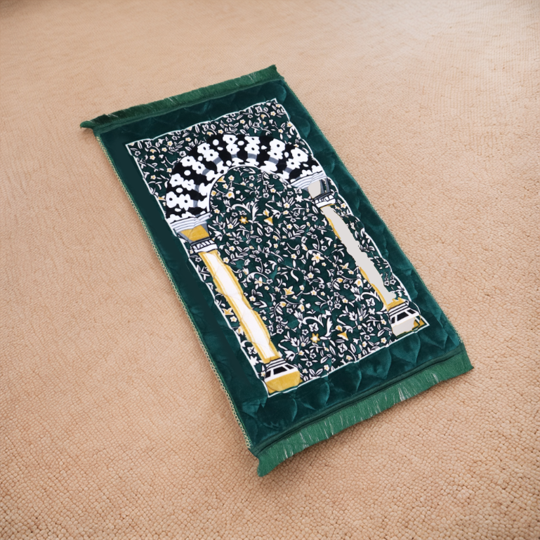 Kiswah Printed Prayer Mat - Khizra