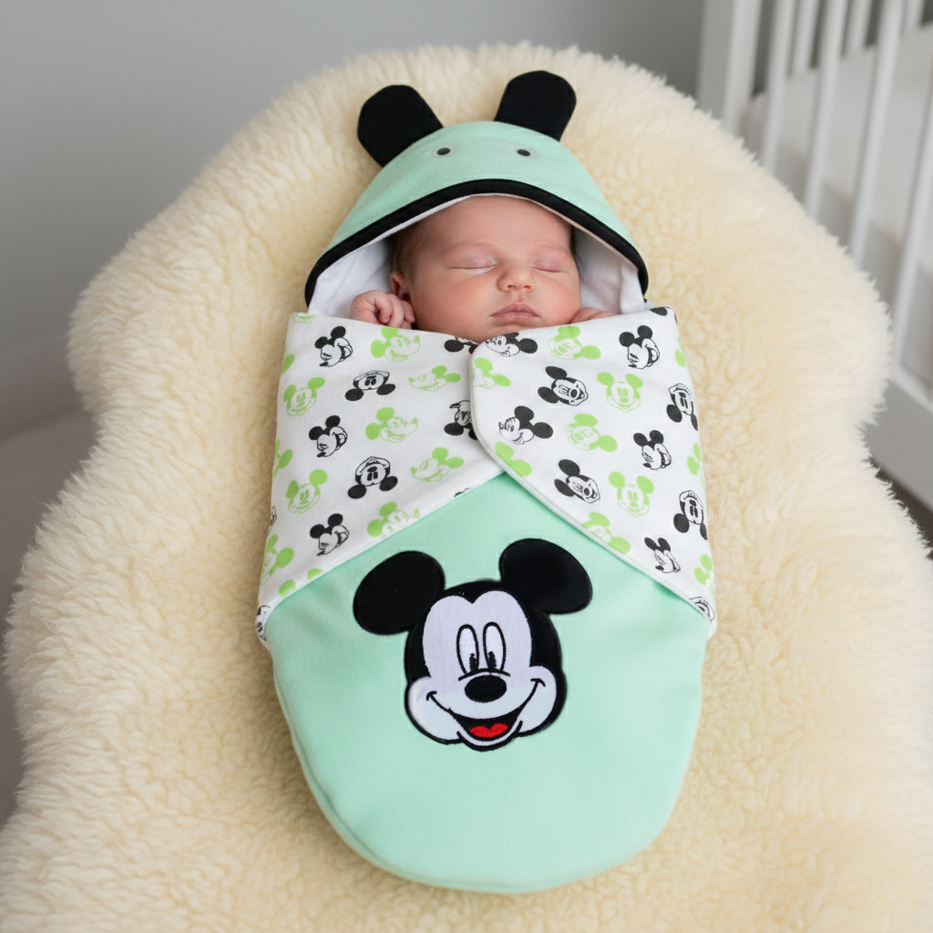 Baby Swaddle Sheet-Green