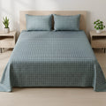 Bed Sheet Fantasy King Bed- Leaf Grid
