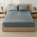 Fantasy Fitted Bed Sheet - Leaf Grid