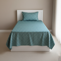Fantasy Printed Single Bed Sheet-Grid