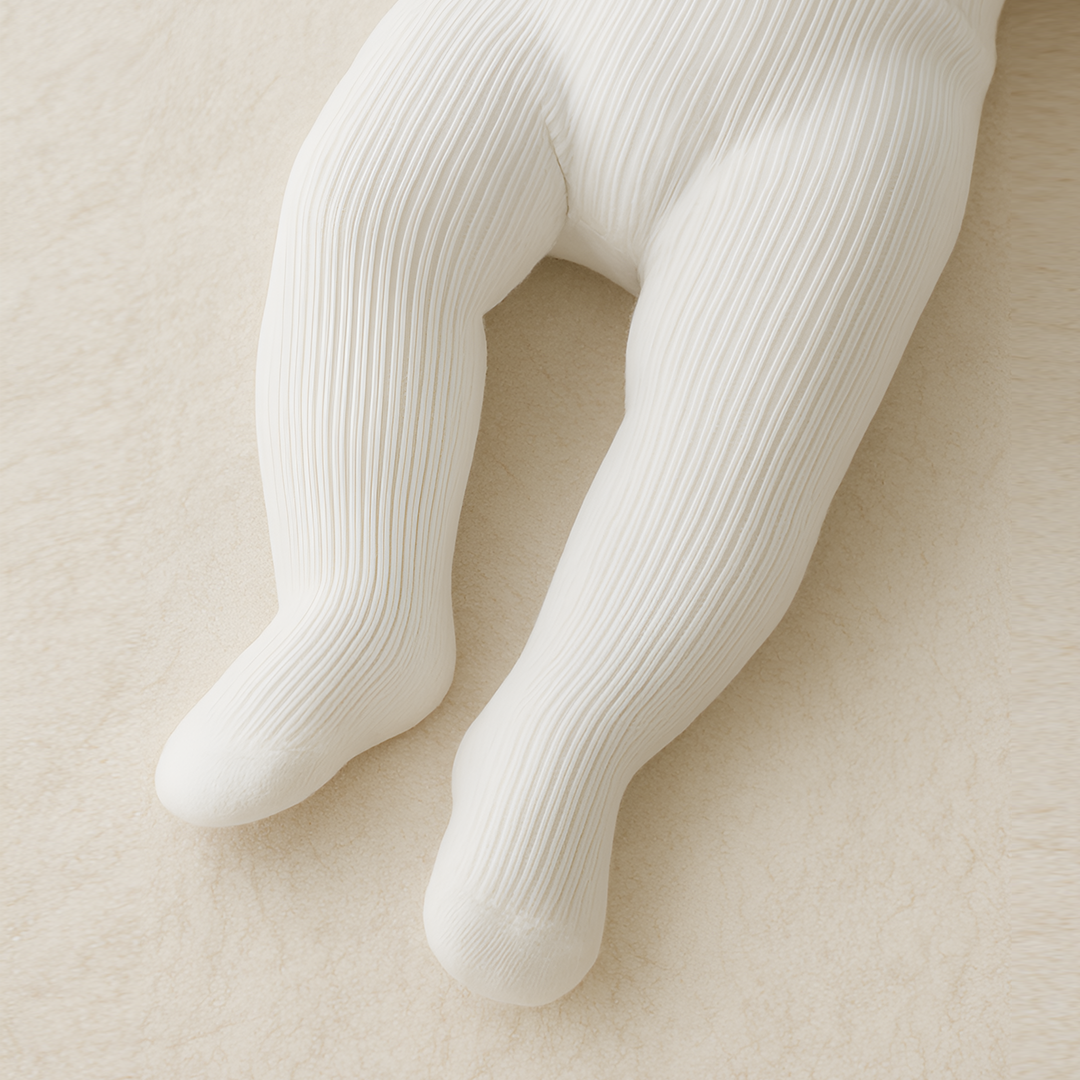 Winter Leggings for Baby- White