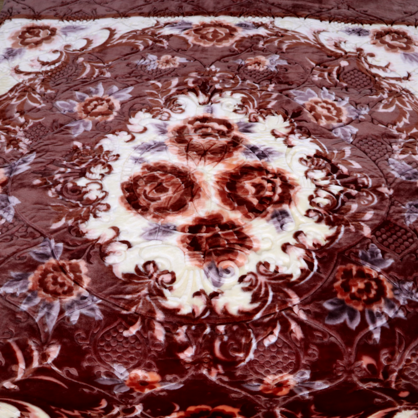 Super Duper Double Bed Blanket-Light Brown