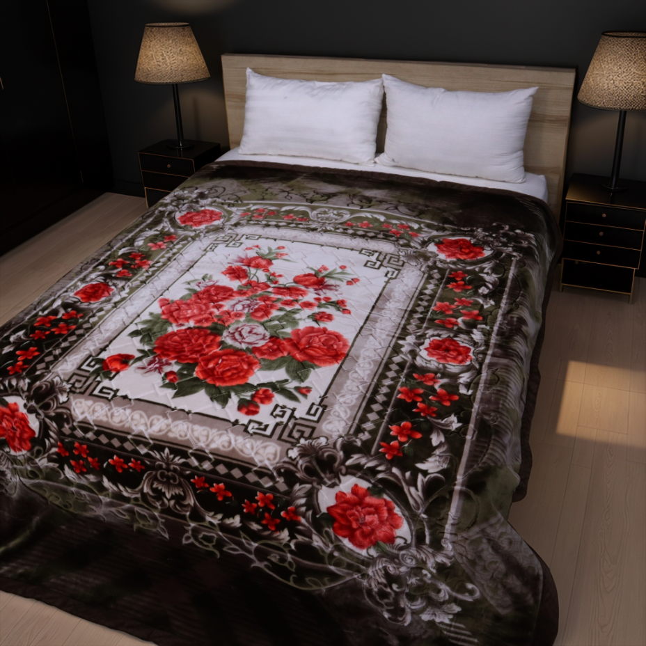 Moonlight Cloudy 4KG 2-Ply Double Bed Blanket- Cocoa Garden