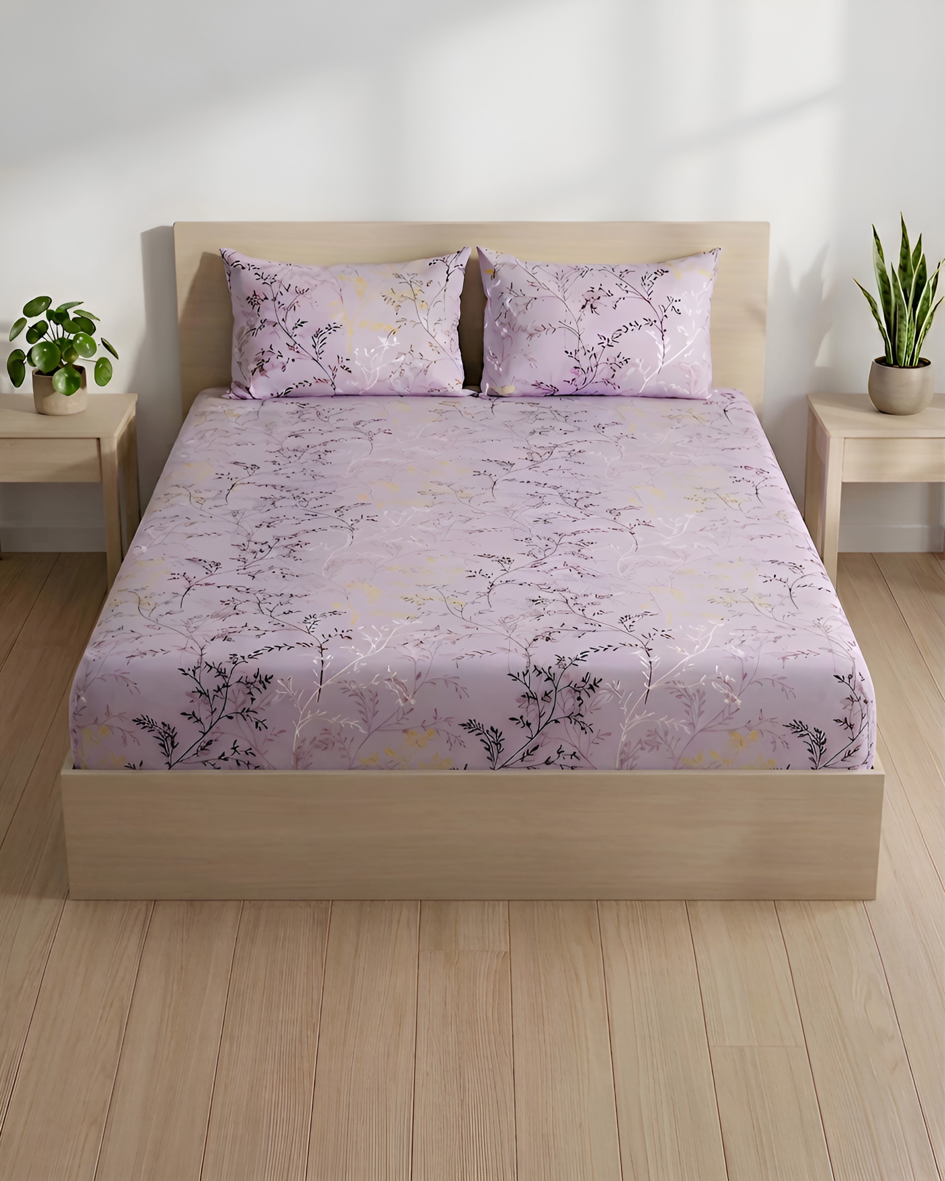 Fantasy Fitted Bed Sheet - Mauve