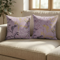 Printed Filled Cushions-Mauve