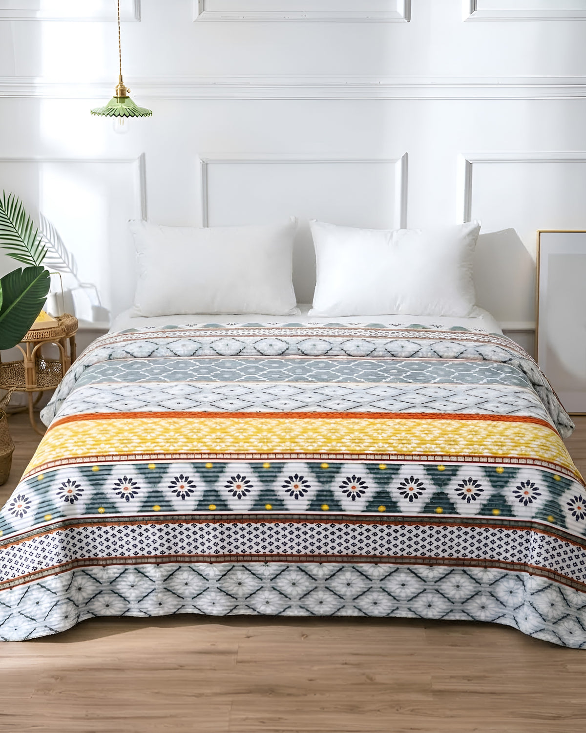 Nova Ribbed Throw Blanket - Kilim