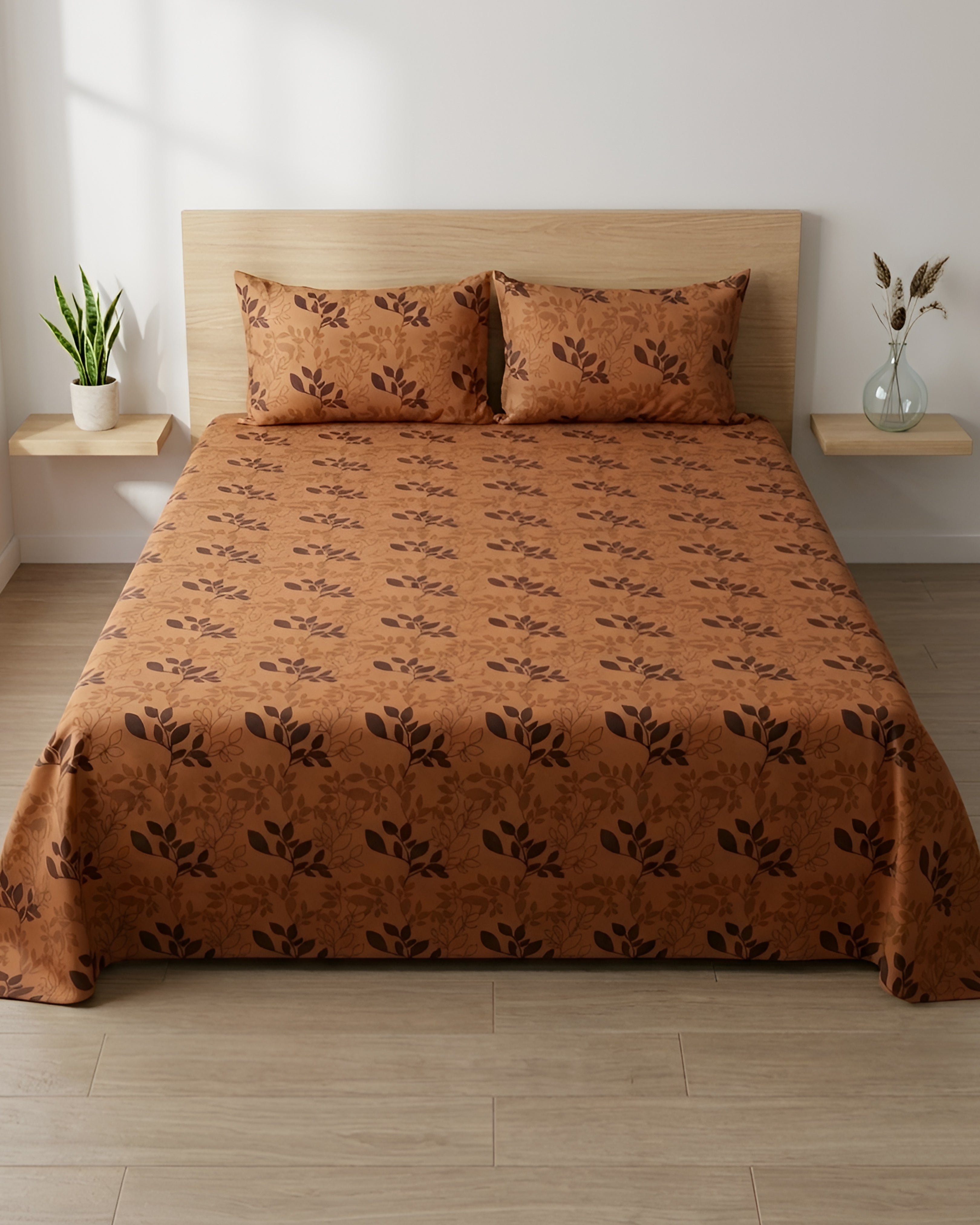Bed Sheet Fantasy King Bed- Ochre