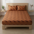 Fantasy Fitted Bed Sheet - Ochre