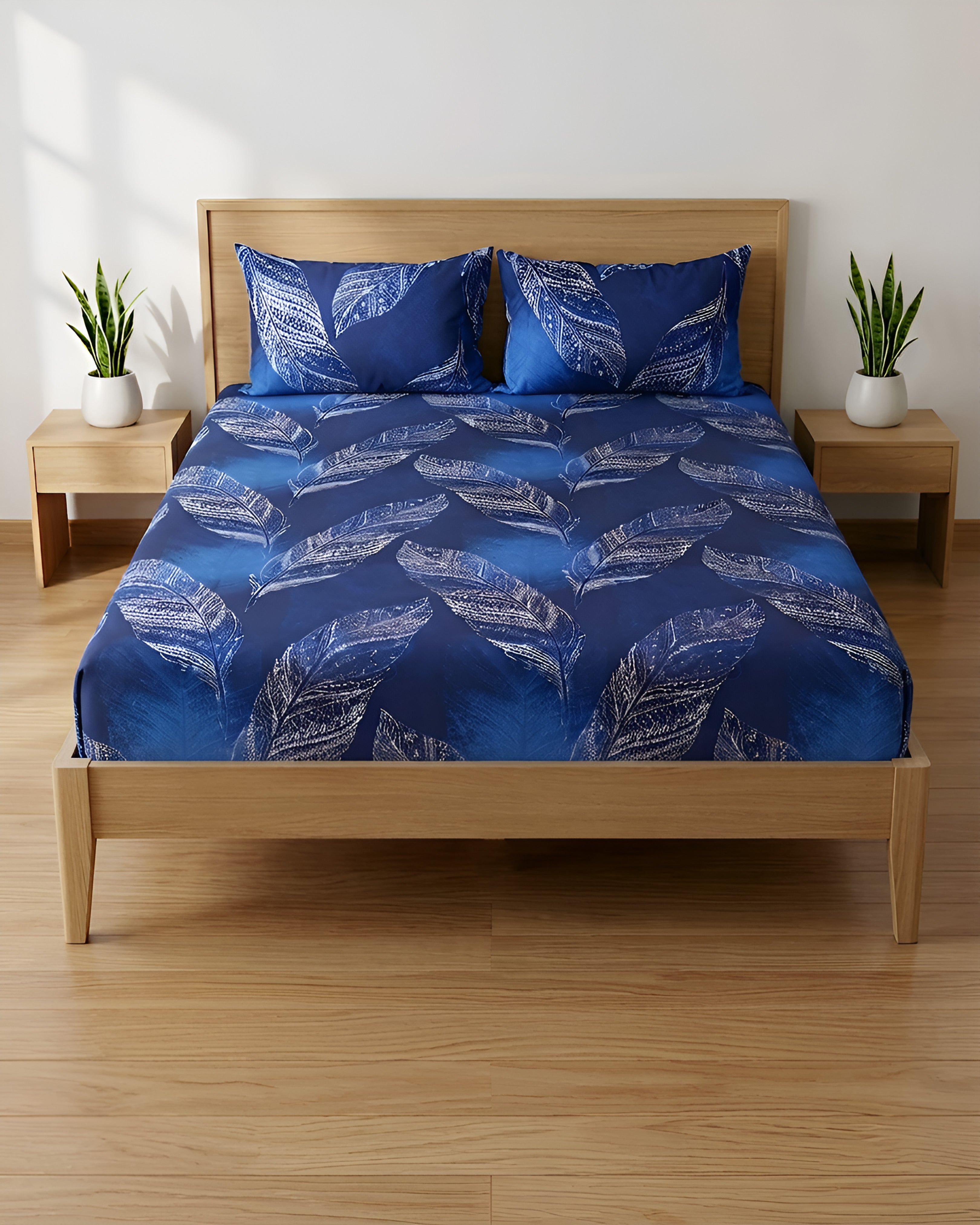 Fantasy Fitted Bed Sheet - Peacock