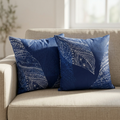 Printed Filled Cushions-Peacock