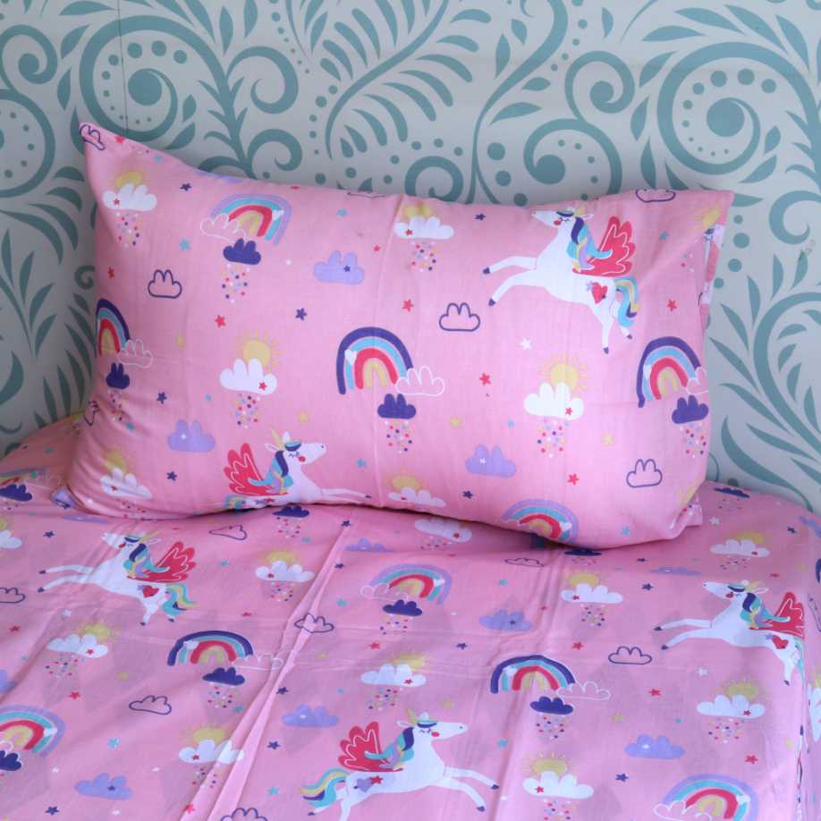 Pluto Kids Bedsheets Junior Size - Unicorns