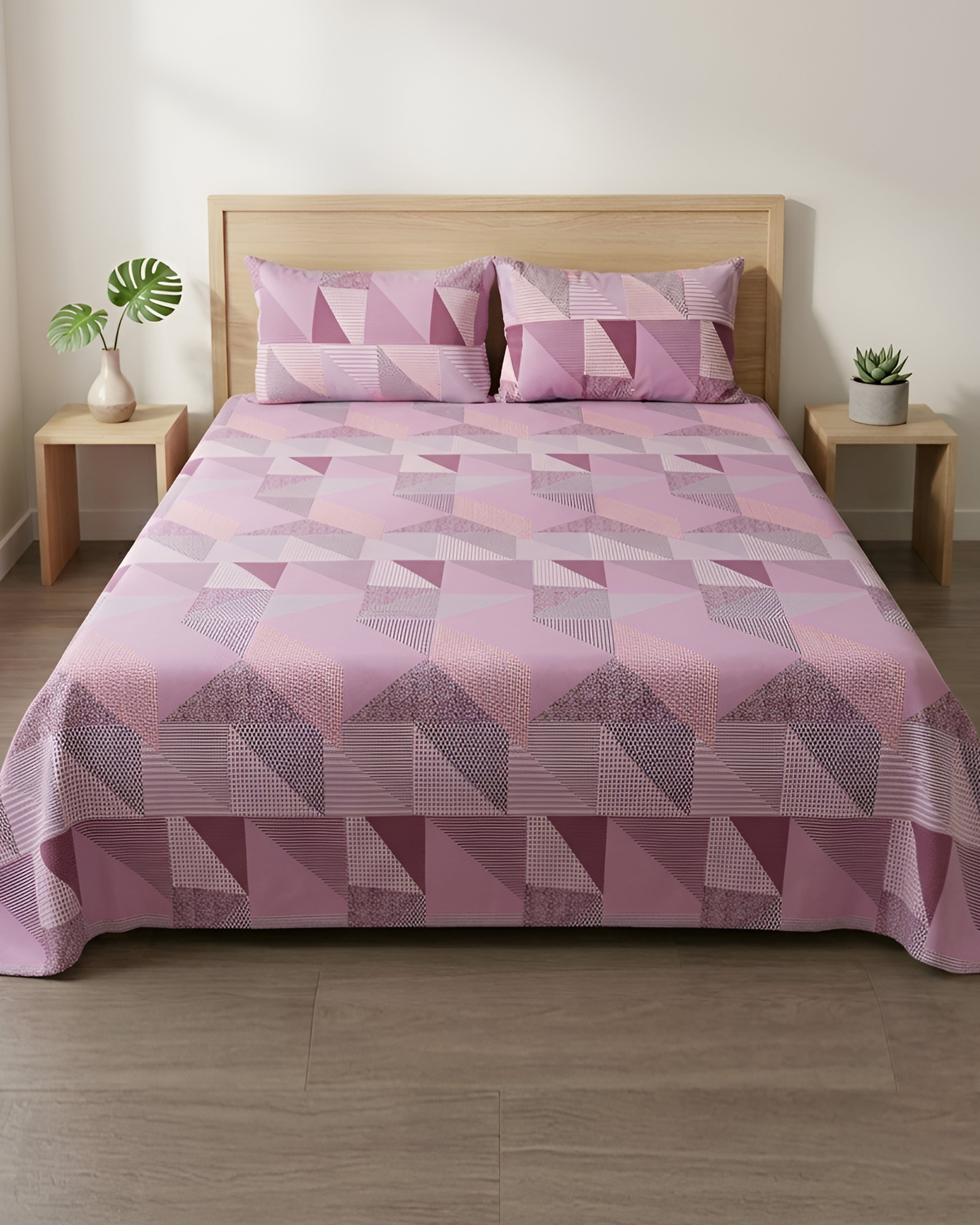 Bed Sheet Fantasy King Bed- Pink Pop
