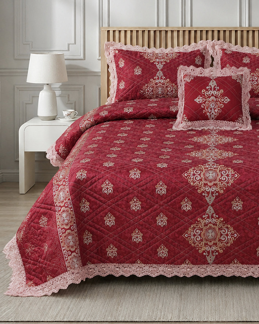 Kastoor Bed Set 4 Pieces-Gulrez