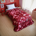 Sleepcare 1-Ply Single Bed Blanket - Burgundy