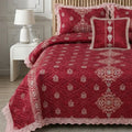 Kastoor Bed Set 4 Pieces-Ruby