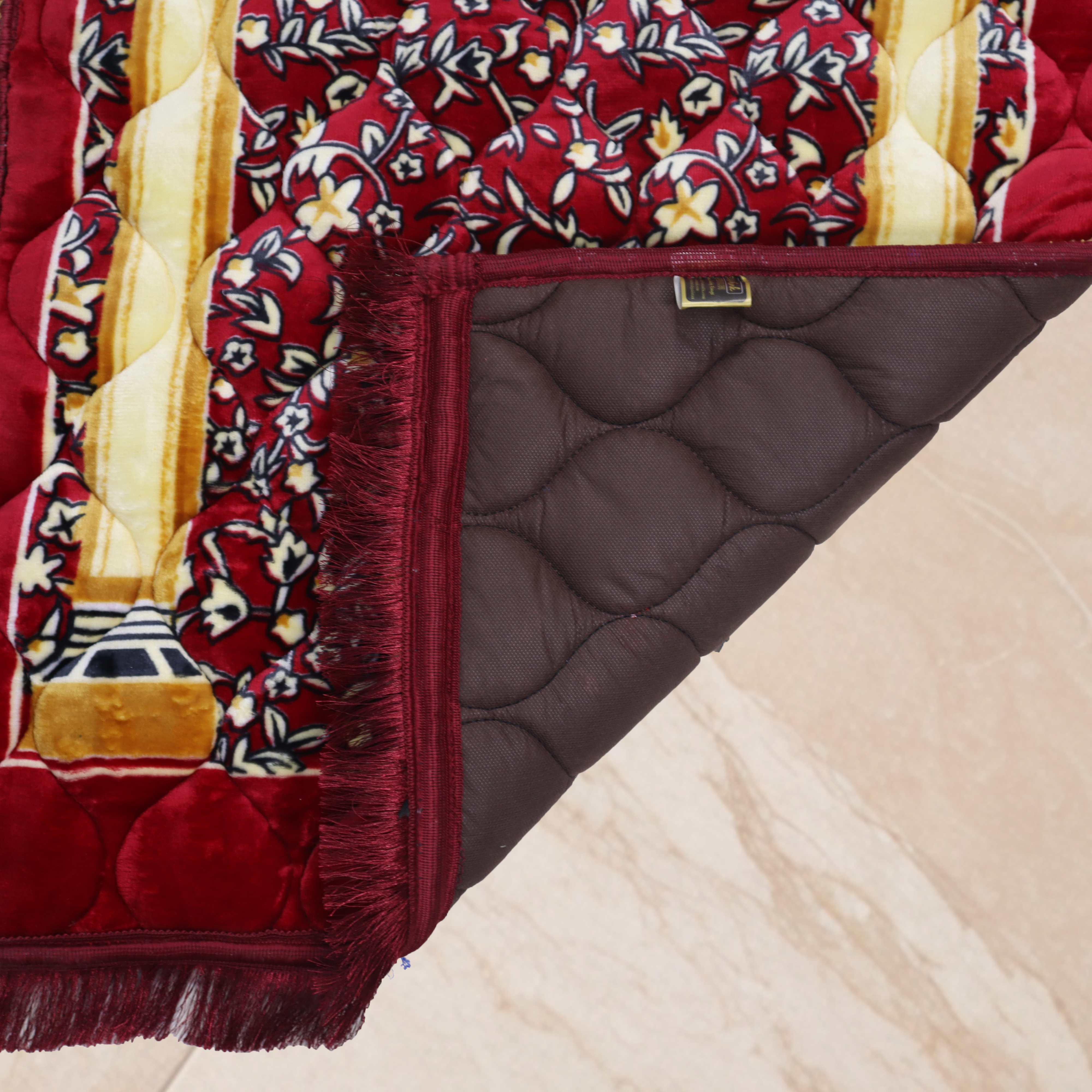 Kiswah Printed Prayer Mat-Claret