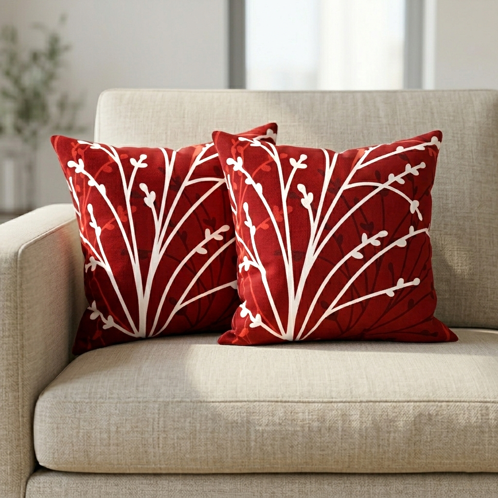 Printed Filled Cushions-Redfrost