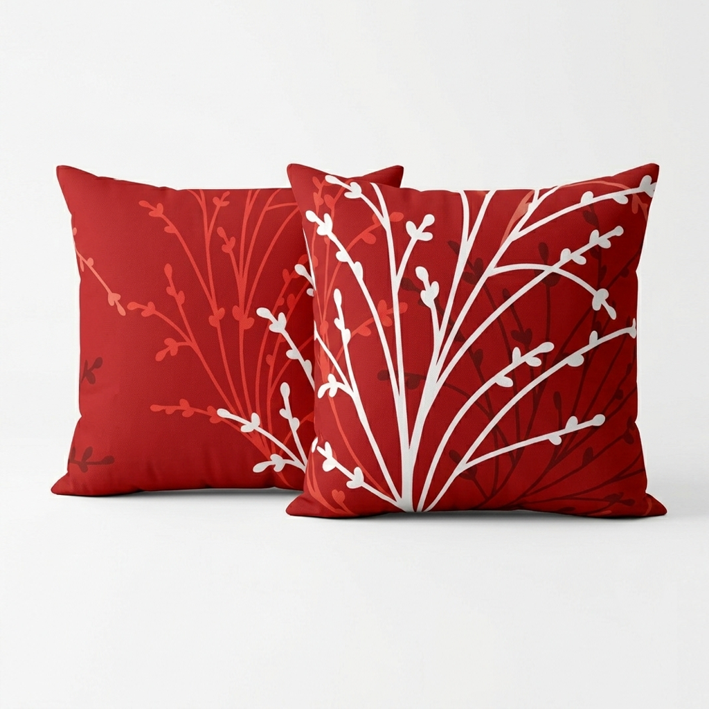 Printed Filled Cushions-Redfrost
