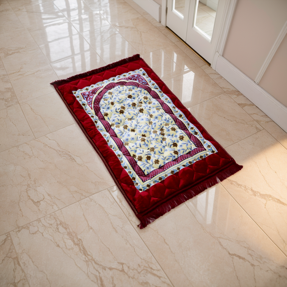 Kiswah Printed Prayer Mat-Ruby