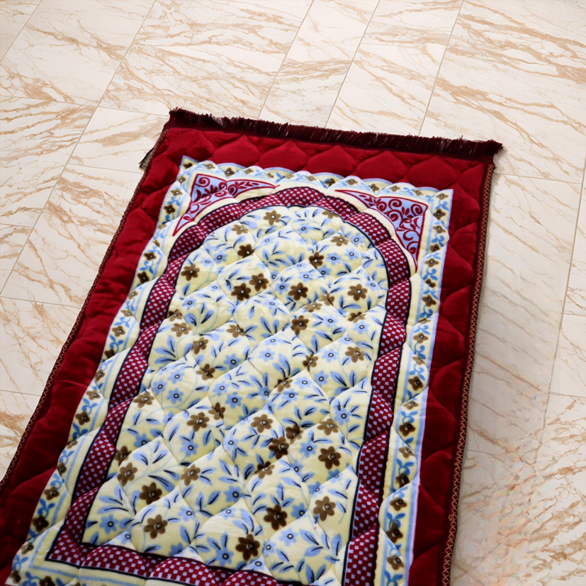 Kiswah Printed Prayer Mat-Ruby
