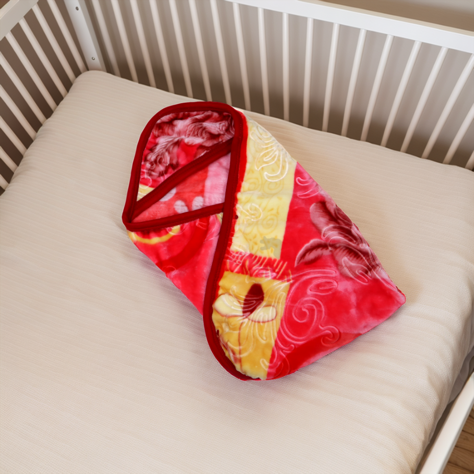 Baby Chic Baby Hood Blanket- Zeril