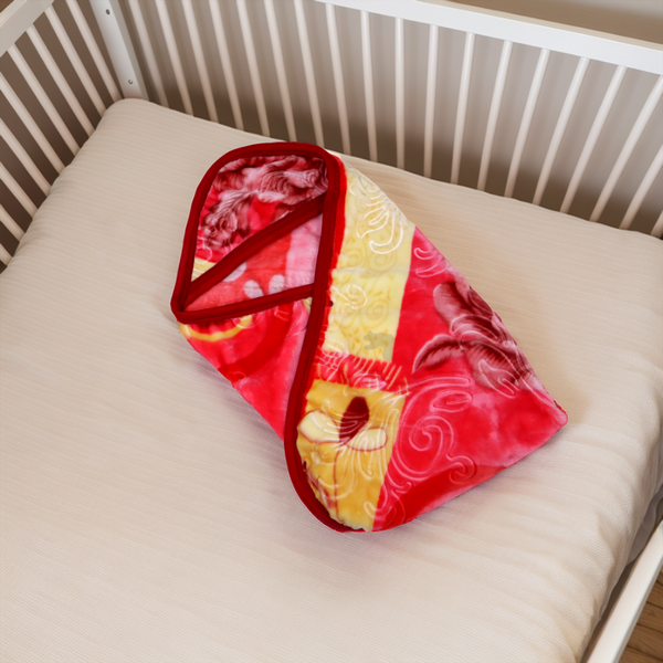 Baby Chic Baby Hood Blanket- Zeril