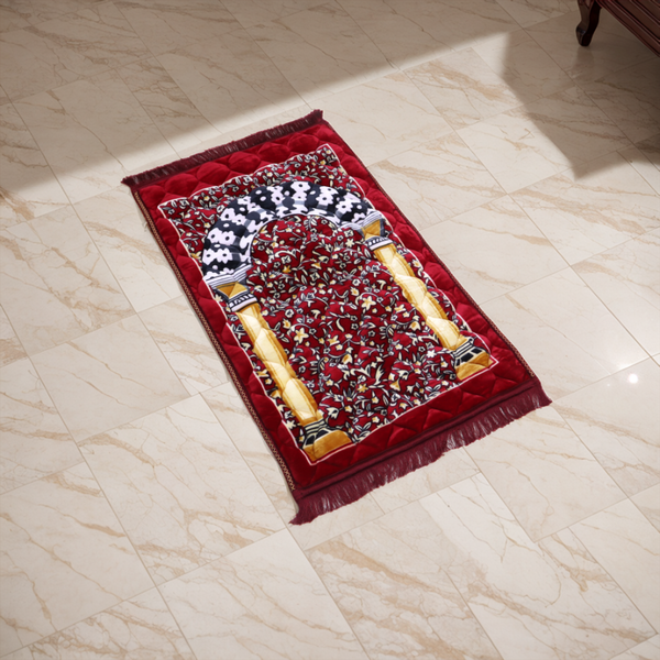 Kiswah Printed Prayer Mat-Claret
