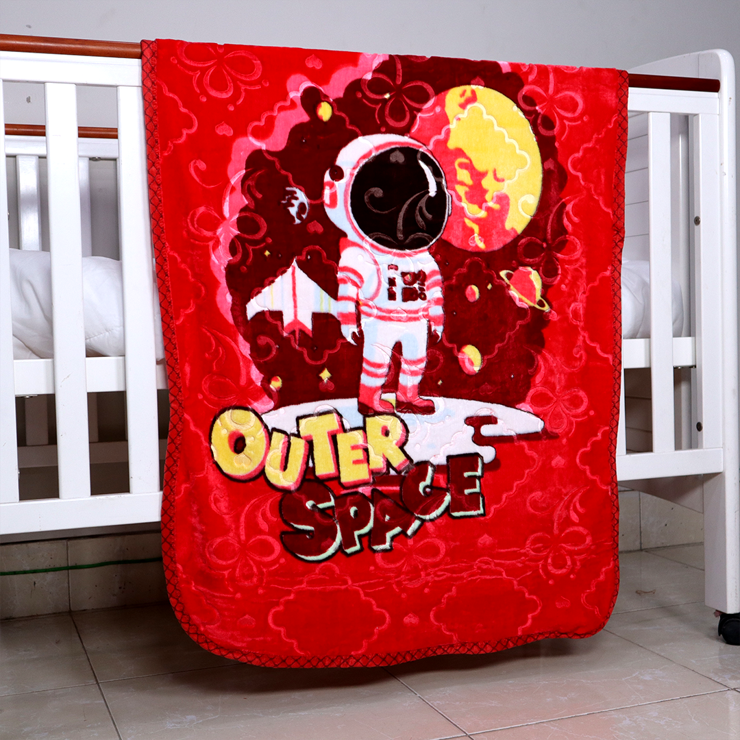 Cuddle Me Baby AC Flannel Blanket - Red Astro
