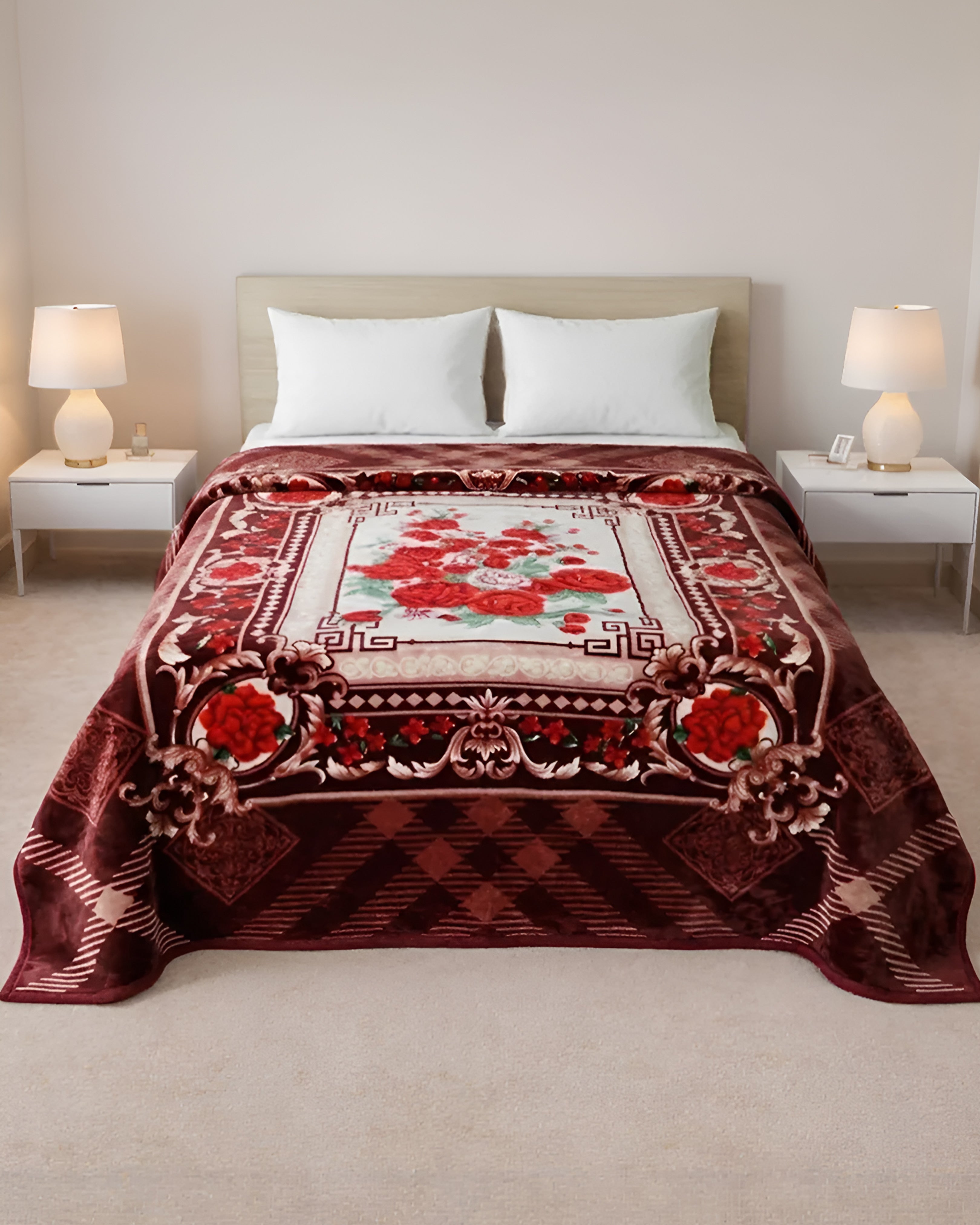 Wonder Flannel AC Blanket - Rosewood