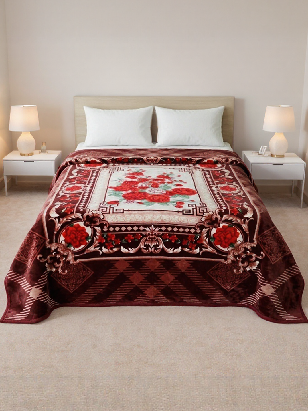 Wonder Flannel AC Blanket - Rosewood