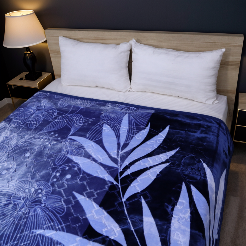 Moonlight Cloudy Bed Blanket - Sapphire Haven