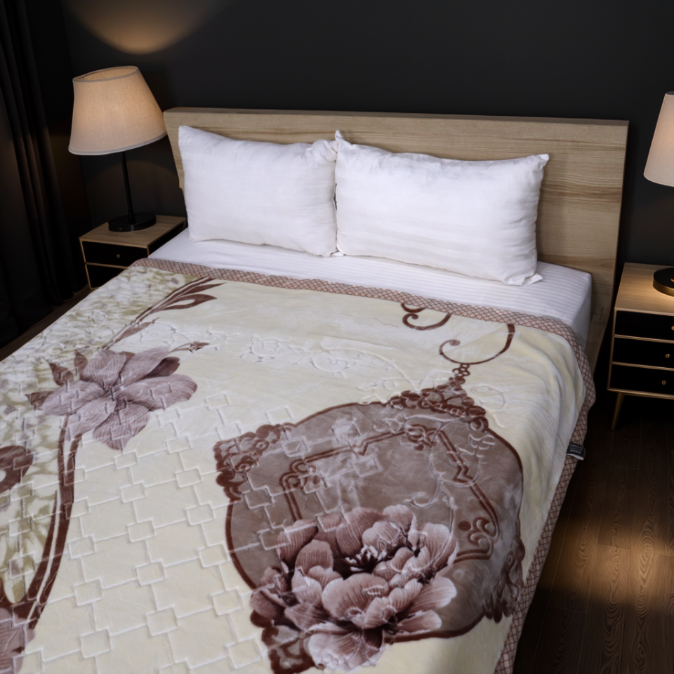 Moonlight Cloudy Bed Blanket - Sunlit Bloom