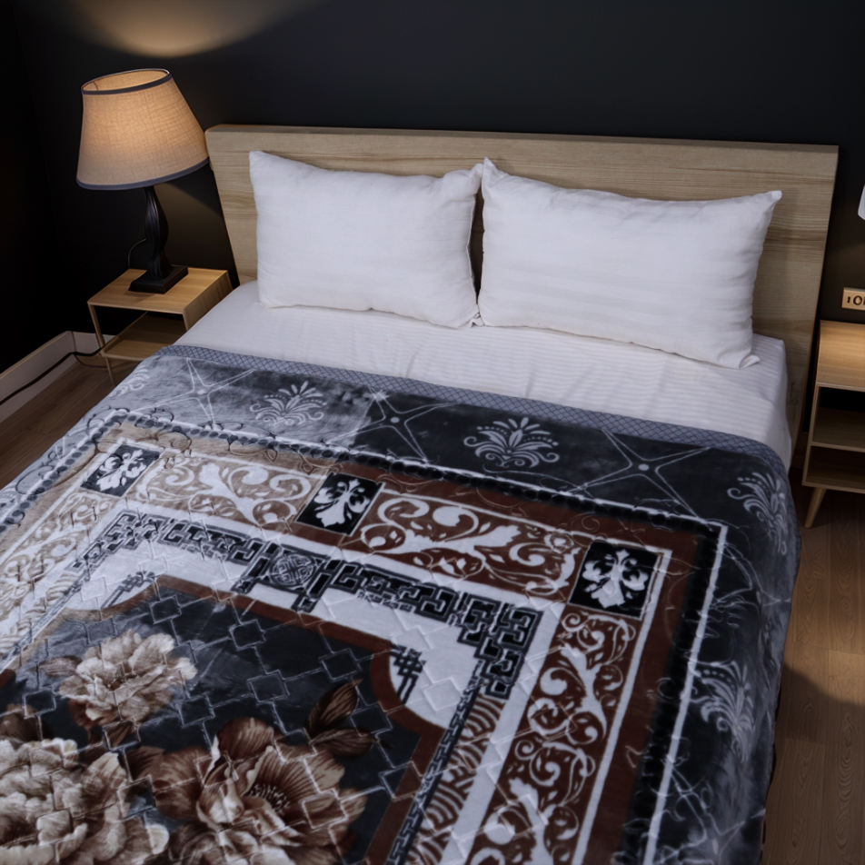 Moonlight Cloudy Bed Blanket - Silver Wave