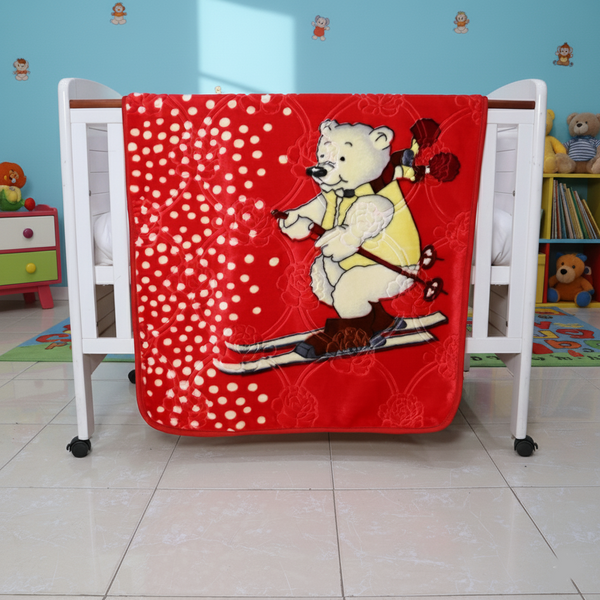 Baby Blanket Royal Embossed Poppy