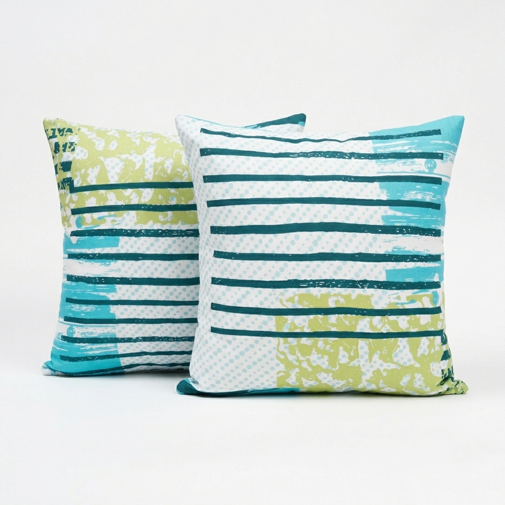 Printed Filled Cushions-Wave